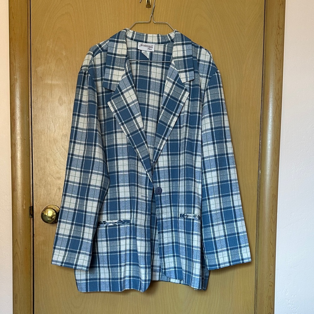 Vintage Plaid Blazer